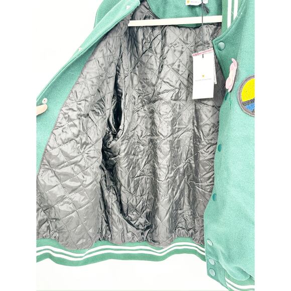 Bel-Air Athletics Green Varsity Jacket Letterman Size L NEW - Picture 5 of 10